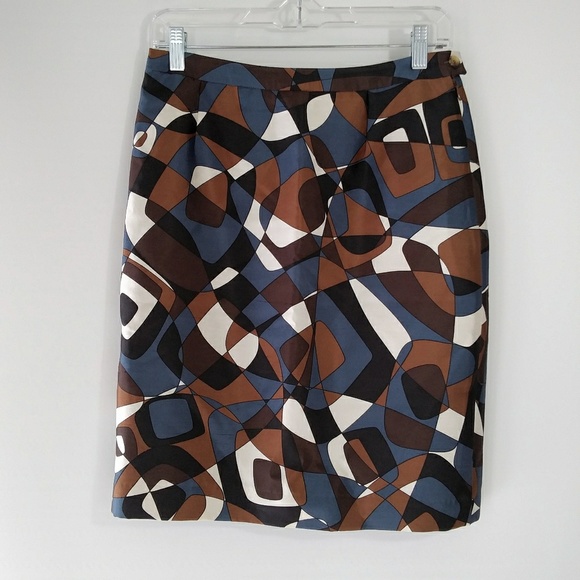 Michael Kors Silk & Wool Blend Skirt Sz 6 - Picture 1 of 7